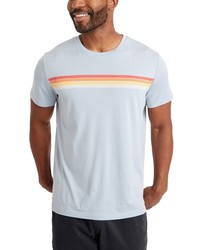 Marine Layer Signature Crewneck Graphic Tee In Dusty Blue At Nordstrom
