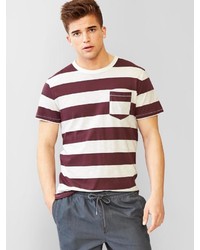 Gap Slub Stripe Pocket T Shirt