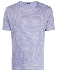Zanone Striped Fitted T Shirt