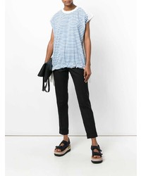 Moncler Striped Short Sleeve Top