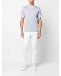 Eleventy Striped Tipping Cotton T Shirt