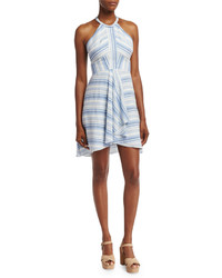 Amanda Uprichard Vineyard Striped Cotton Mini Dress Multi
