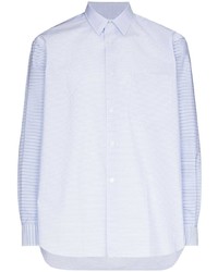 Comme Des Garcons SHIRT Comme Des Garons Shirt Panelled Striped Buttoned Shirt