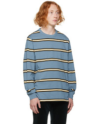 Ps By Paul Smith Blue Stripe Long Sleeve T Shirt
