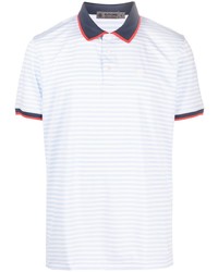 G/FORE Logo Embroidered Striped Polo Shirt