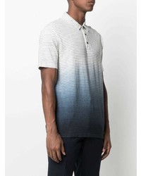 Roberto Collina Ombr Striped Polo Shirt