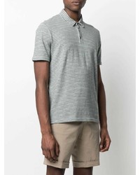Roberto Collina Stripe Pattern Cotton Polo Shirt