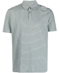 Roberto Collina Stripe Pattern Cotton Polo Shirt