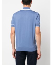 Brunello Cucinelli Striped Edge Cotton Polo Shirt