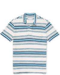 Orlebar Brown Sunmor Slim Fit Striped Cotton Terry Polo Shirt