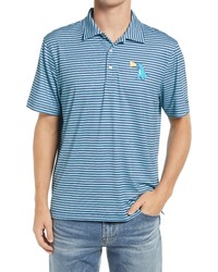 Chubbies The Fired Up Stripe T Rex Graphic Polo