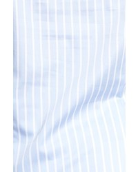 Foxcroft Plus Size Non Iron Stripe Cotton Sateen Shirt