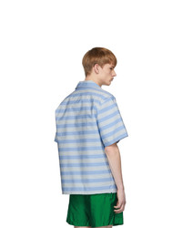 Prada Blue Striped Bahama Shirt