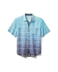 Tommy Bahama Coconut Point Blue Sands Stripe Short Sleeve Button Up Shirt