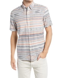 Faherty Playa Stripe Short Sleeve Shirt