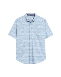 Tommy Bahama Reef Point Short Sleeve Stripe Print Button Up Shirt