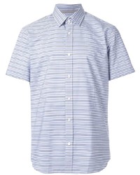 Gieves & Hawkes Striped Short Sleeve Shirt