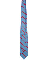 Etro Blue Pink Stripe Tie