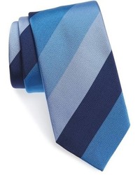 David Donahue Stripe Silk Cotton Tie