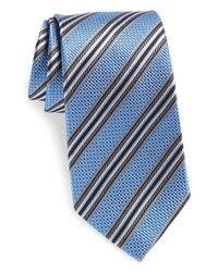 Nordstrom Stripe Silk Tie In Light Blue At