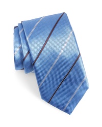 Canali Stripe Silk X Long Tie