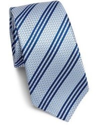 Kiton Textured Mini Stripe Silk Tie