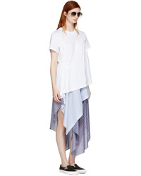 Opening Ceremony Blue Striped Cody Skirt