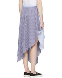 Opening Ceremony Blue Striped Cody Skirt