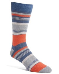 Lorenzo Uomo Variety Stripe Crew Socks