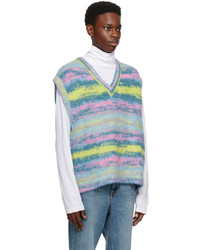 Wooyoungmi Blue Striped Vest
