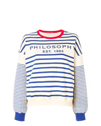 Philosophy di Lorenzo Serafini Striped Logo Sweatshirt