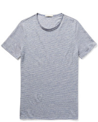 Onia Chad Striped Knitted Linen T Shirt