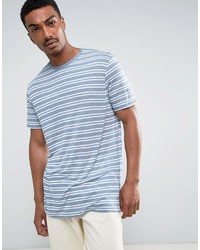 Asos Longline T Shirt In Lightweight Stripe