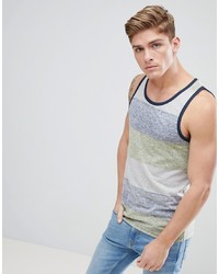 Solid Vest With Bold Stripe