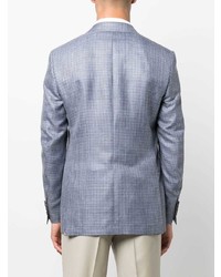 Canali Houndstooth Pattern Single Breasted Blazer
