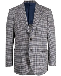 Man On The Boon. Houndstooth Pattern Single Breasted Blazer