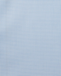 Ermenegildo Zegna Micro Houndstooth Dress Shirt Light Blue