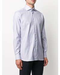 Xacus Spread Collar Houndstooth Shirt