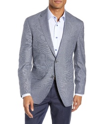 David Donahue Arnold Classic Fit Houndstooth Wool Sport Coat