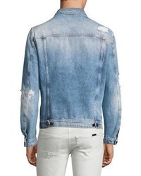 Versace Jeans Distressed Long Sleeve Jacket