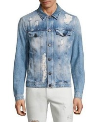 Versace Jeans Distressed Long Sleeve Jacket
