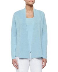 Eileen Fisher Silk Cotton Interlock Jacket Capri