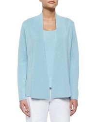 Eileen Fisher Silk Cotton Interlock Jacket Capri