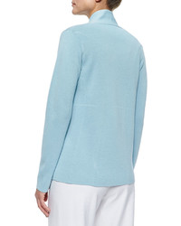 Eileen Fisher Silk Cotton Interlock Jacket Capri Petite