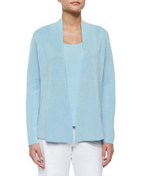 Eileen Fisher Silk Cotton Interlock Jacket Capri Petite