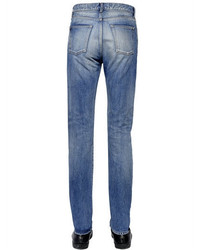 Saint Laurent 175 Cm Washed Cotton Denim Jeans