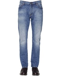 Valentino 175 Cm Washed Cotton Denim Jeans