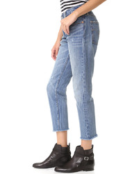 levi's raw hem jeans