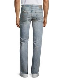 AG Jeans Ag Faded Cotton Slim Straight Jeans