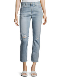 AG Jeans Ag Isabelle High Rise Straight Cropped Jeans Blue